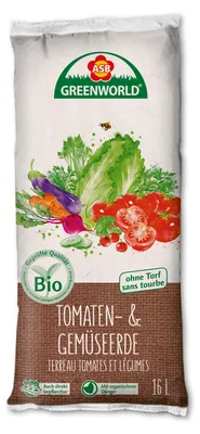 Artikelbild 1 von 'BIO Tomaten- & Gemüseerde ohne Torf (16 l)' aus der Kategorie Hochbeeterden