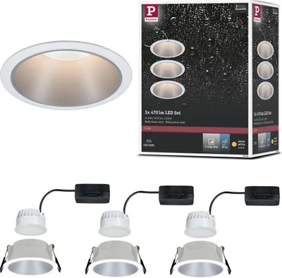 Produktbild von Paulmann LED Einbauleuchte Cole 3er-Set