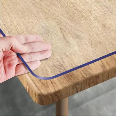 Obrázek produktu pro Průhledná fólie na stůl, rozměry 100 x 200 cm, PVC, matná, bez bublin, tloušťka 1,5 mm