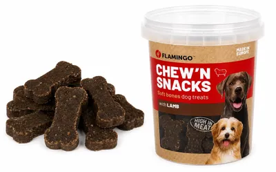 Image de Friandises pour chiens - Friandises pour chien - Os avec de l'agneau - 70% de viande - Sans céréales