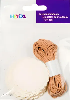 Produktbild von HEYDA 204870731 Geschenkanhänger-Set Packung 95 x 135 cm creme