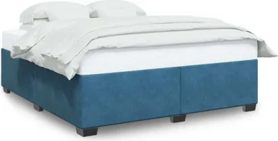 Immagine prodotto di Maison Exclusive - Letto blu 180x200 cm in velluto