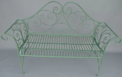 Produktbild von Casa Padrino Jugendstil Gartenbank Rustikal Grün 137 x 49 x H. 96 cm - Nostalgische Sitzbank - Garten & Terrassen Möbel