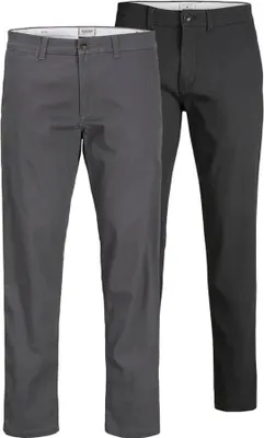 Produktbild von Jack & Jones Kane Dave Chinohose 2 Einheiten Schwarz,Grau 33 / 32 Herren Schwarz,Grau 33