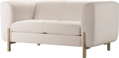 Produktbild von Zweisitzer Sofa Plia-Teddy latte