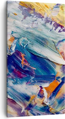 Produktbild von Bild auf Leinwand - Leinwandbild - Einteilig - Die Farben Farbe Abstraktion - 45x80cm - Wand Bild - Wanddeko - Wandbilder - Leinwanddruck - Bilder - Wanddekoration - Leinwand bilder - PA45x80-5113