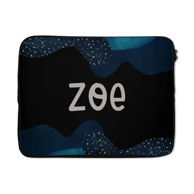 Produktbild von MuchoWow® Laptop Hülle 17 Zoll Laptoptasche Zoe - Pastell - Mädchen - Zipper - Schutzabdeckung