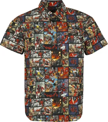 Produktbild von Deadpool Kurzarmhemd Herren Deadpool - Comic multicolor S