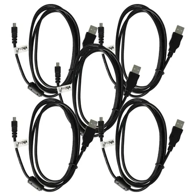 Produktbild von vhbw 5x USB-Kabel Ersatz für Nikon UC-E6 für Kamera, Camcorder - Datenkabel, 150 cm