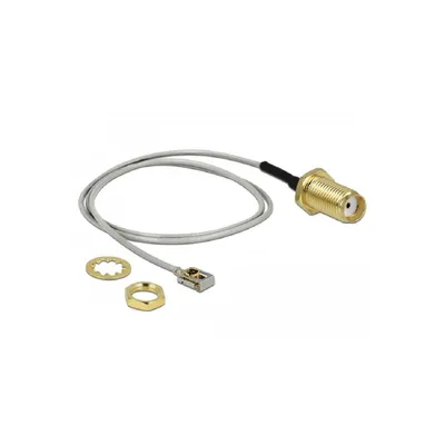 Produktbild von DeLOCK 89932, 0,35 m, Koaxial, SMA, MHF I LK, Schwarz, Grau