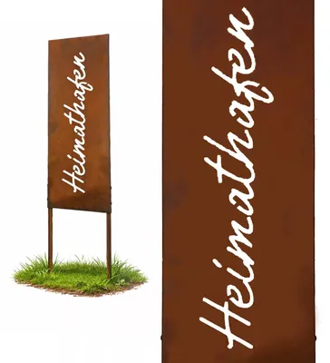 Produktbild von Dekorativer Gartenstecker mit Rostpatina - Wetterfestes Ornament