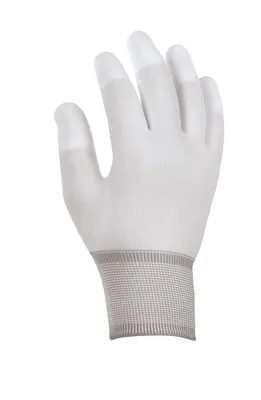 Produktbild von teXXor® Polyester-Strickhandschuhe POLYURETHAN BESCHICHTET, Weiß