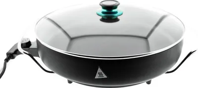 Obrázok produktu pre Panvica na pizzu Ø40cm 1500W Multifunkčná panvica Grilovacia panvica s nepriľnavým povrchom Ø40/7cm Liatina
