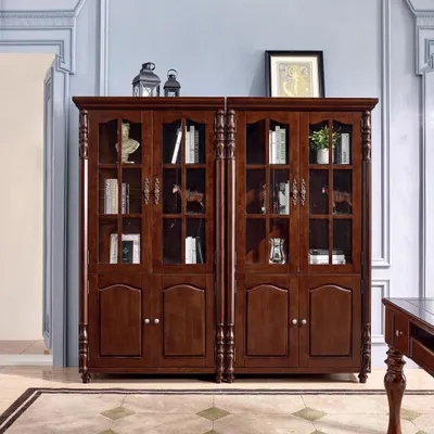 Immagine prodotto di Libreria Vetrina Vetrina Scaffale Vetrina di legno Libreria di design Nuovo