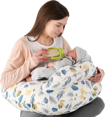 Produktbild von Stillkissen für Babys – Multifunktionales Stillkissen mit verstellbarem Taillengurt und Sicherheitsbügel
