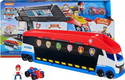 Produktbild von PAW Patrol Teamfahrzeug Paw Patroller im aktualisierten Design, inkl. Ryder Figur und 1 Basis Fahrzeug, ab 3 Jahren, Bus, 3 Jahr(e), LR44, Kunststoff, Mehrfarbig