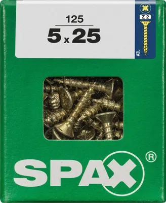 Produktbild von Spax Universalschrauben 5.0 x 25 mm PZ 2 - 125 Stk.