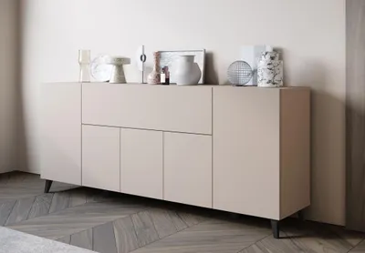 Obrázek produktu pro Široká policová komoda DARION - kašmír