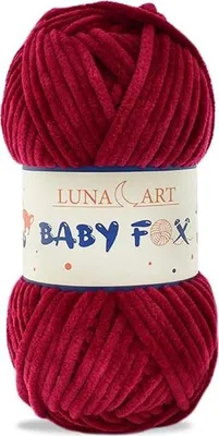 Produktbild von Luna Art Baby Fox Wolle Bordo, 100% Polyester, weich, ideal für Baby-Artikel