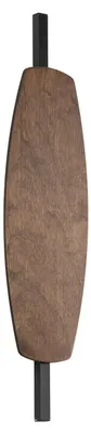 Produktbild von LED Wandlampe Metall Holz 55 cm hoch Braun länglich 3000 K 300 lm Modern Wandleuchte