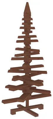 Obrázok produktu pre vidaXL Drevený vianočný stromček KOTKA, 120 cm, masívne borovicové drevo