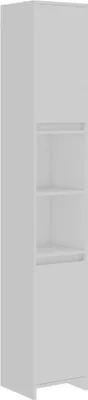 Produktbild von vidaXL Badezimmerschrank Weiß 30x30x183,5 cm Holzwerkstoff
