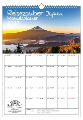 Produktbild von Reisezauber Japan Planer DIN A3 Kalender für 2027 Japan Tokio Stadt Reise Land Urlaub - Seelenzauber