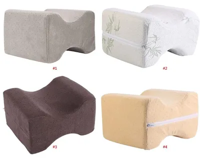 Obrázok produktu pre Polster pod koleno – Ergonomický dizajn – Polster pod koleno pre spiacich na boku – Úľava pri bolesti bedrovej nervovej (išias) – Pamäťová pena – Umývateľný poťah so zipsom