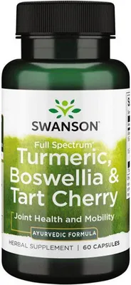 Obrázek produktu pro Kurkuma, boswellie a višeň 60 kapslí Swanson Health Products