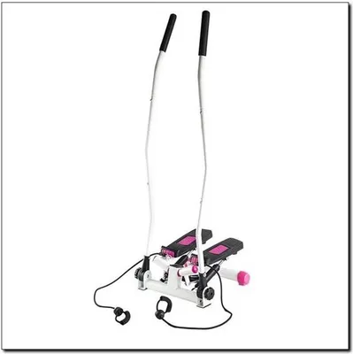 Obrázok produktu pre Swing Stepper Slim Up-Down-Side-Stepper pre domácnosť - cvičenie celého tela - vrátane tréningového počítača Ružová
