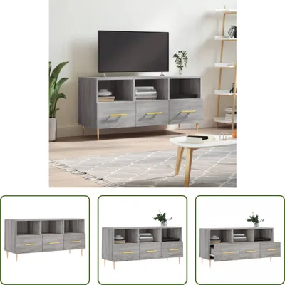 Produktbild von The Living Store TV-Schrank Grau Sonoma 102x36x50 cm Holzwerkstoff
