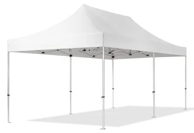 Produktbild von TOOLPORT 3x6m Aluminium Faltpavillon, ohne Seitenteile, weiß