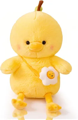 Imagen del producto de Peluche de pollo, suave, de tamaño mediano, ideal para niños y para decoración