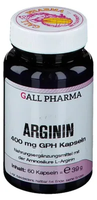 Produktbild von GALL PHARMA Arginin 400 mg GPH Kapseln, 60 St. Kapseln