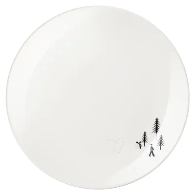 Zdjęcie produktu dla ASA Dessertteller, heart in the snow SNOWTRAC D. 20,5 cm, H. 2,2 cm