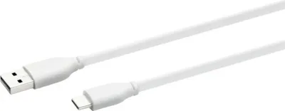 Produktbild von USB C Kabel USB 2.0 zum schnellen Laden und Synchronisieren, 2 m, weiss