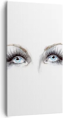 Produktbild von Bild auf Leinwand - Leinwandbild - Mädchen Fantasie Augapfel menschliches - 55x100cm - Wand Bild - Wanddeko - Leinwanddruck - Bilder - Kunstdruck - Leinwand bilder - Wandkunst - PA55x100-3023