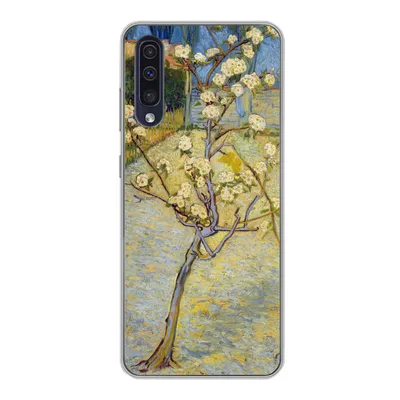Produktbild von MuchoWow® Handyhülle Schutzhülle Hülle für Samsung Galaxy A30s Blühender Birnbaum - Vincent van Gogh Silikon Softcase Handy Hülle - Karteninhaber