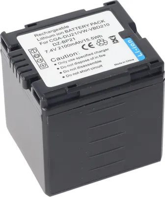 Produktbild von Panasonic CGA-DU21 Lithium Ionen (Li-Ion) Akku fÃ1/4r Camcorder, 2040 mAh Kapazität, Akkutyp Panasonic CGA-DU21