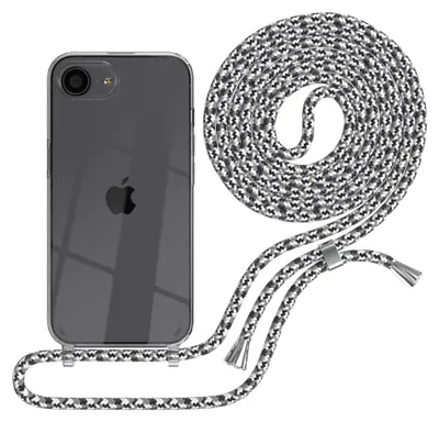 Produktbild von EAZY CASE Handykette mit Hülle für Apple iPhone 16e Backcover Handykette, zum Umhängen in Schwarz