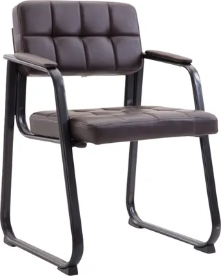 Produktbild von Besucherstuhl HLO-CP22 B Kunstleder braun