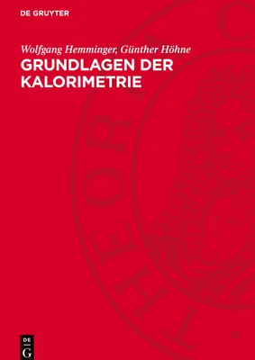 Produktbild von Grundlagen der Kalorimetrie