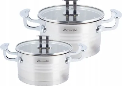 Produktbild von Edelstahl-Kochgeschirr-Set 4-teilig INDUCTION KAMILLE