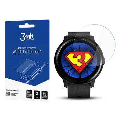 Produktbild von 3mk Display Schutzfolie Watch Protection für Garmin Vivoactive 3 Music  0,2mm (3 Stück)