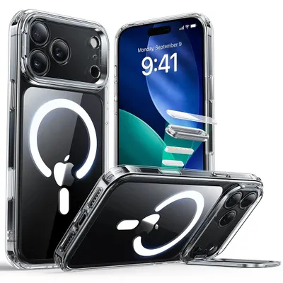 Zdjęcie produktu dla ESR Classic Hybrid HaloLock Kickstand Etui na iPhone 17 Pro - przezroczyste