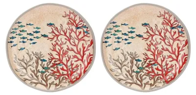 Image de Rose&Tulipani Sea Life lot de 2 assiettes 27 cm R13320001M