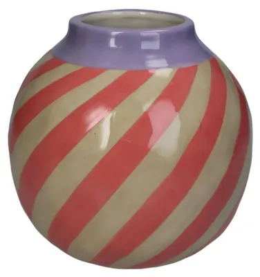 Produktbild von Kersten Vase STRIPES rosa | Ø16cm
