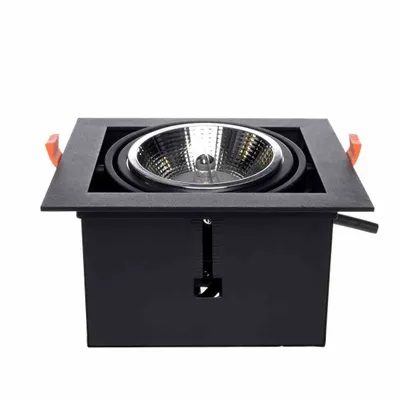 Produktbild von Einbau Deckenstrahler Milagro PLAZA 1xAR111 GU10 schwarz