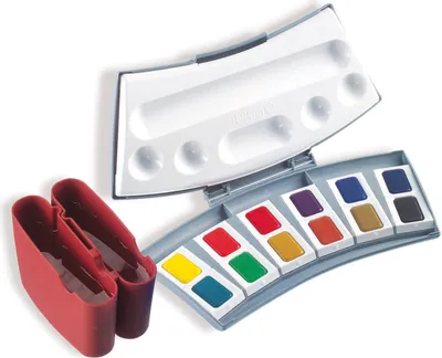 Immagine prodotto di Pelikan 721886 Scatola di colori ad acquerello 725D/12, scatola di plastica con 12 colori