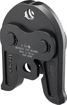 Produktbild von SucceBuy Pressbacke V15, 15 mm Presszange für Edelstahlrohre, Stahl-Crimpbacken, geeignet für Standard-Presswerkzeuge, ideal für Heizungs-, Lüftungs- und Klimasysteme sowie Gasleitungen